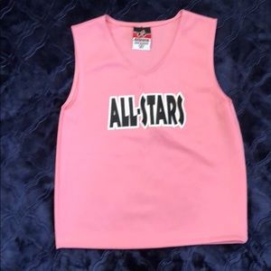 NEW pink cheer/dance uniform top size small girls